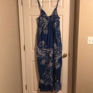 Long blue dress
